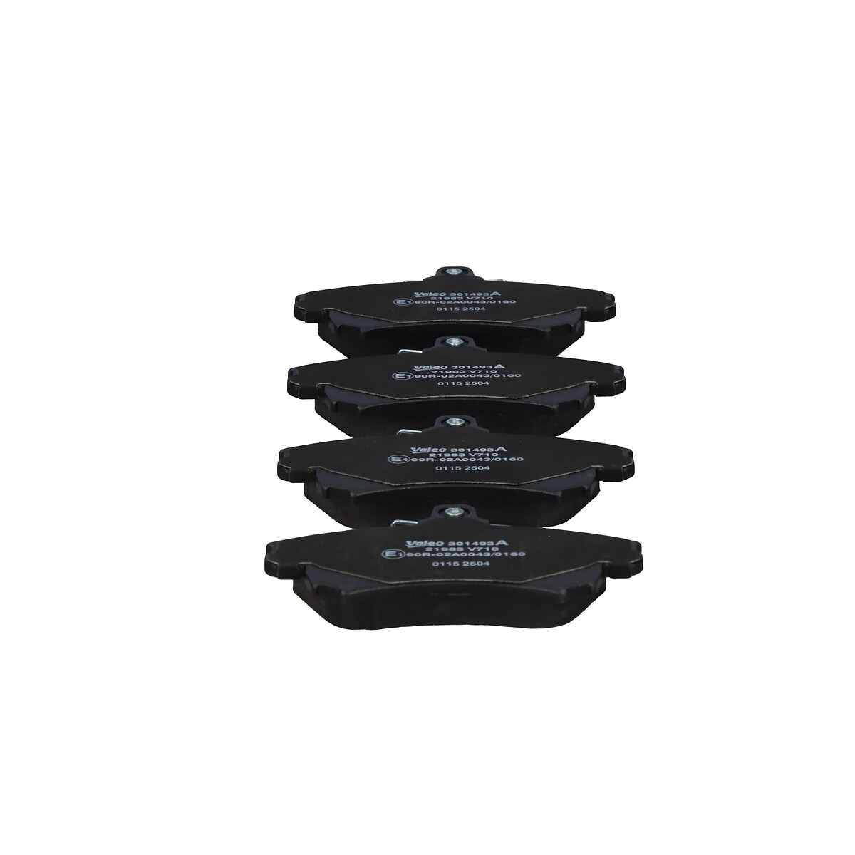 Jeu de 4 plaquettes de frein VALEO ref. 301493A
